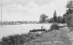 Walton Bridge,river view